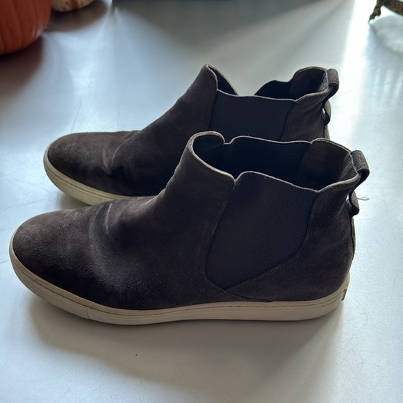 Vince Norman High Top Sneaker Grey Suede Size 9 - Picture 5 of 5